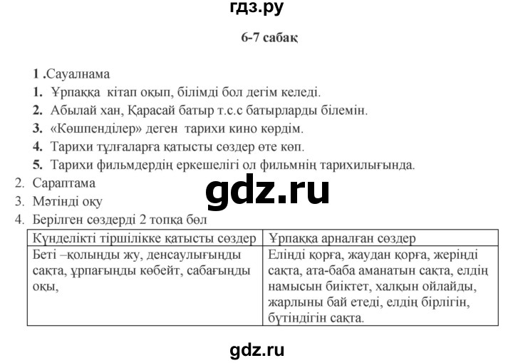 ГДЗ по казахскому языку 9 класс Курманалиева   страница (бет) - 11, Решебник
