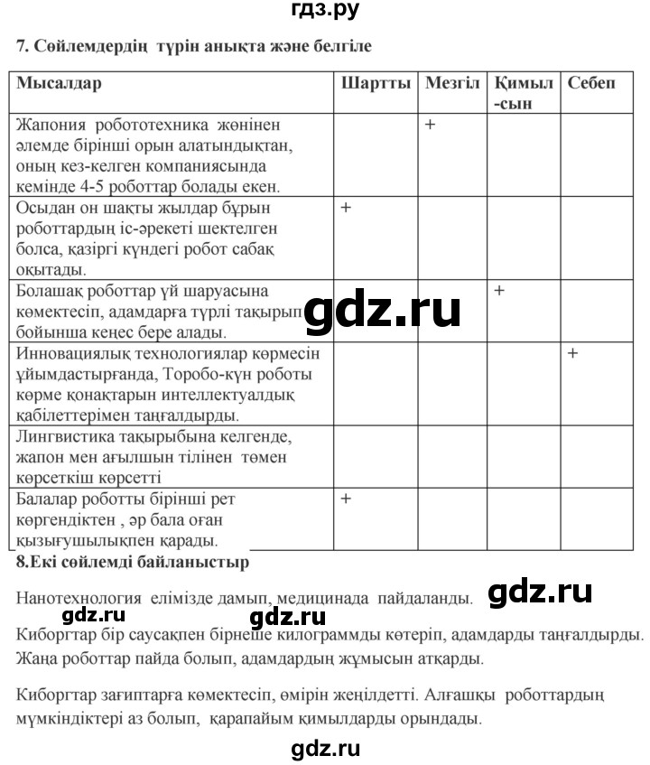ГДЗ по казахскому языку 9 класс Курманалиева   страница (бет) - 175, Решебник