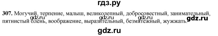 ГДЗ по русскому языку 5 класс Львов рабочая тетрадь (Разумовская)  упражнение - 307, Решебник