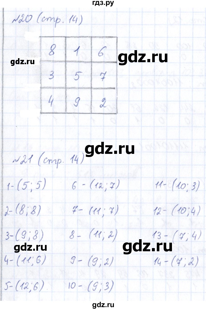 ГДЗ по информатике 6 класс Босова рабочая тетрадь  страница - 14, Решебник