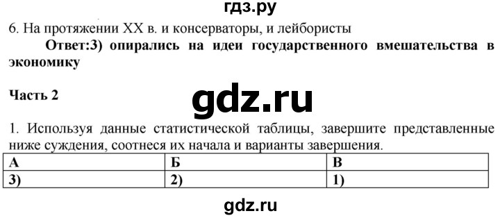 ГДЗ по истории 9 класс Баранов проверочные и контрольные работы Новейшая история (Сороко-Цюпа)  страница - 53, Решебник