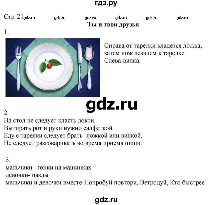 ГДЗ по окружающему миру 2 класс Соколова рабочая тетрадь (Плешаков)  часть 2. страница - 21, Решебник 2024