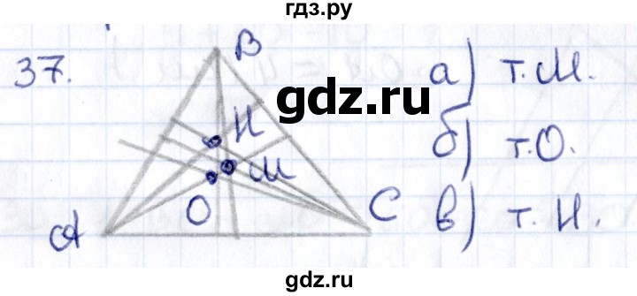 ГДЗ по геометрии 8 класс Смирнов   повторение курса 8 класса - 37, Решебник