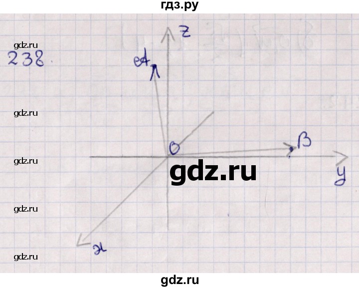 ГДЗ по геометрии 10‐11 класс Солтан  Общественно-гуманитарное направление 10 класс / задача - 238, Решебник