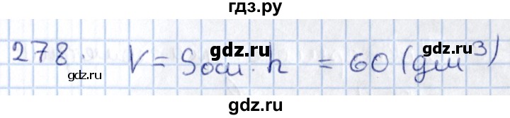 ГДЗ по геометрии 10‐11 класс Солтан  Общественно-гуманитарное направление 11 класс / задача - 278, Решебник