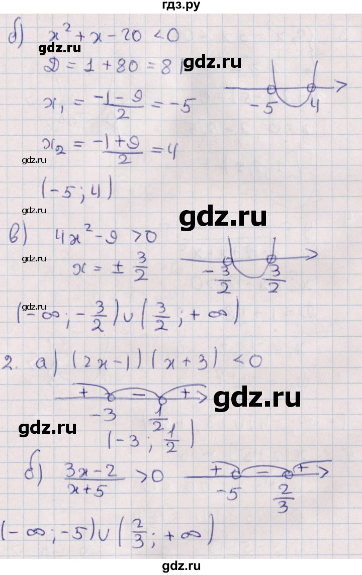 ГДЗ по алгебре 9 класс Журавлев контрольные и самостоятельные работы  алгебра / контрольные работы / К-2 - Вариант 1, Решебник