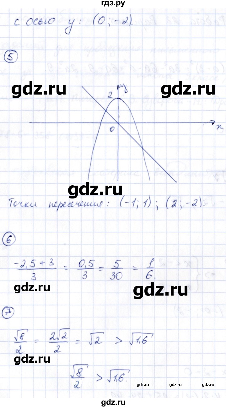 ГДЗ по алгебре 9 класс Кузнецова сборник заданий  раздел 1 / работа 23. вариант - 1, Решебник