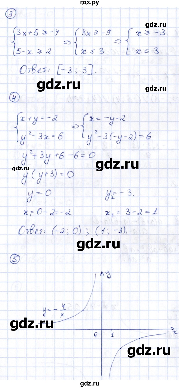 ГДЗ по алгебре 9 класс Кузнецова сборник заданий  раздел 1 / работа 30. вариант - 1, Решебник