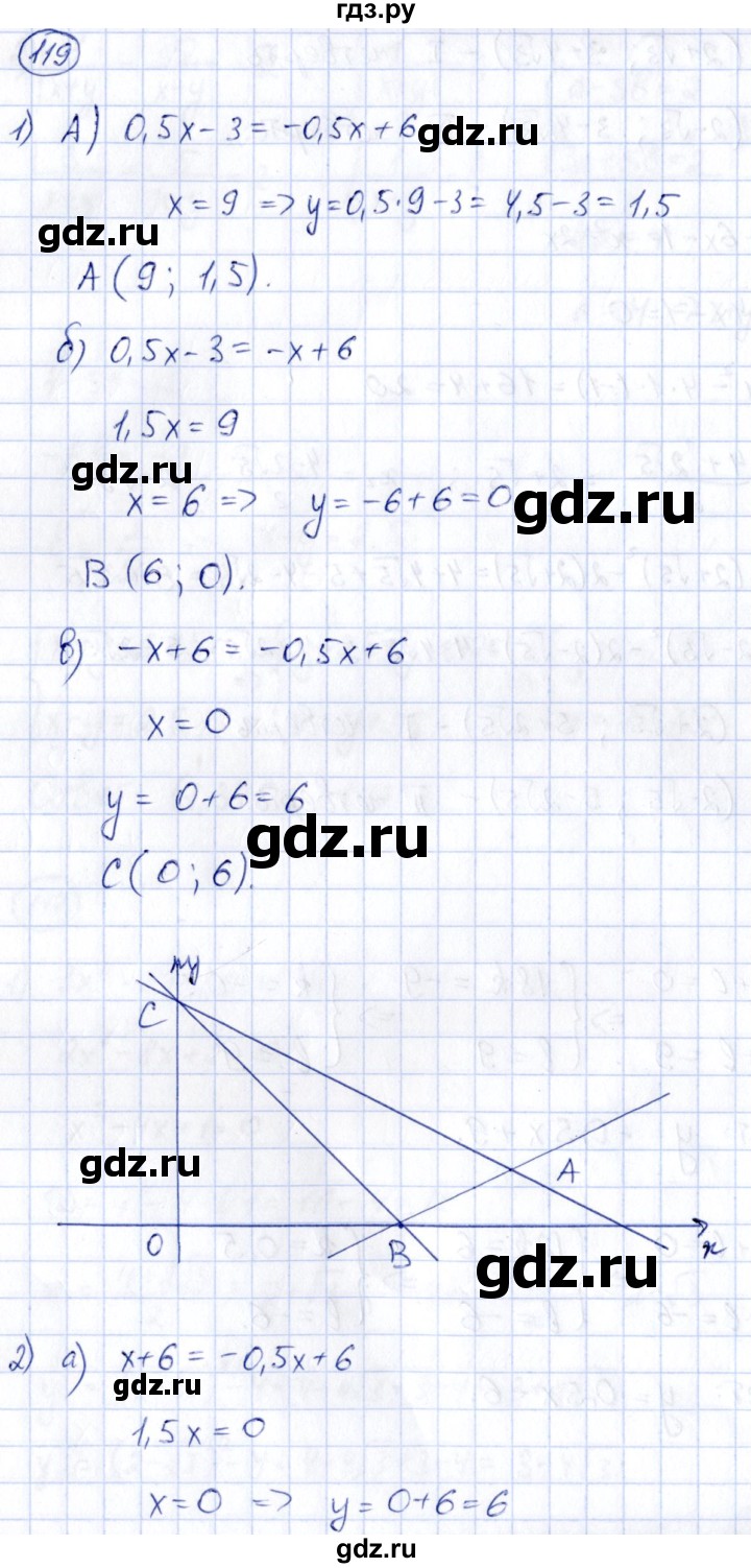ГДЗ по алгебре 9 класс Кузнецова сборник заданий  раздел 2 - 119, Решебник