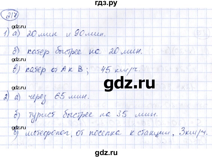 ГДЗ по алгебре 9 класс Кузнецова сборник заданий  раздел 2 - 217, Решебник