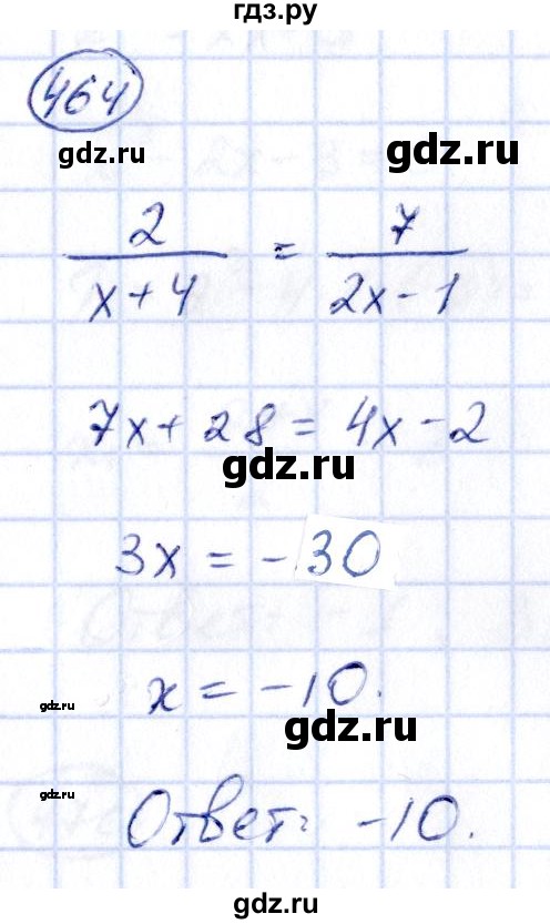 ГДЗ по алгебре 9 класс Кузнецова сборник заданий  задания - 464, Решебник