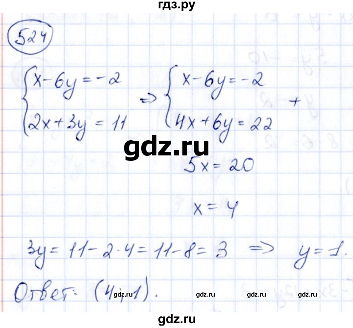 ГДЗ по алгебре 9 класс Кузнецова сборник заданий  задания - 524, Решебник