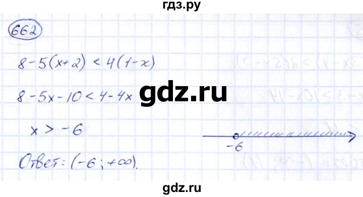ГДЗ по алгебре 9 класс Кузнецова сборник заданий  задания - 662, Решебник