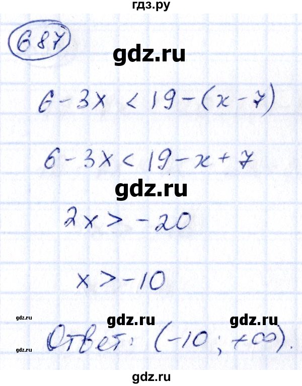 ГДЗ по алгебре 9 класс Кузнецова сборник заданий  задания - 687, Решебник