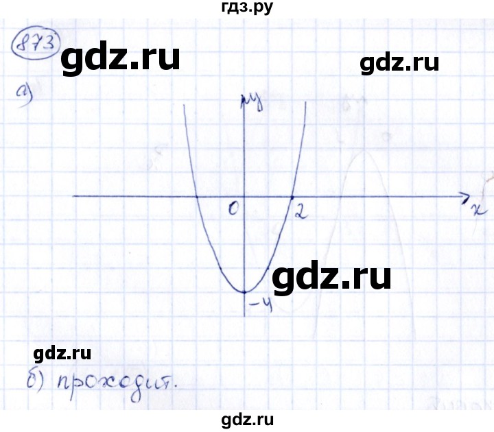 ГДЗ по алгебре 9 класс Кузнецова сборник заданий  задания - 873, Решебник