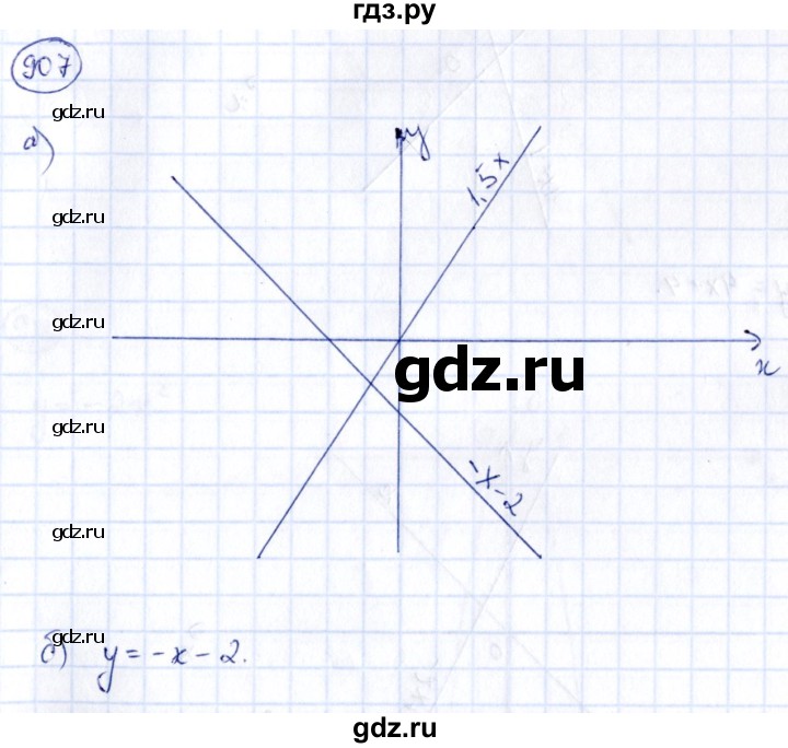 ГДЗ по алгебре 9 класс Кузнецова сборник заданий  задания - 907, Решебник