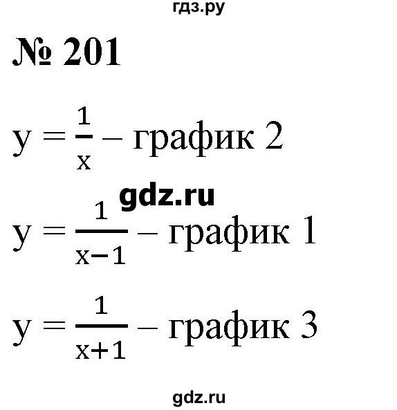 ГДЗ по алгебре 9 класс Бунимович   упражнение - 201, Решебник