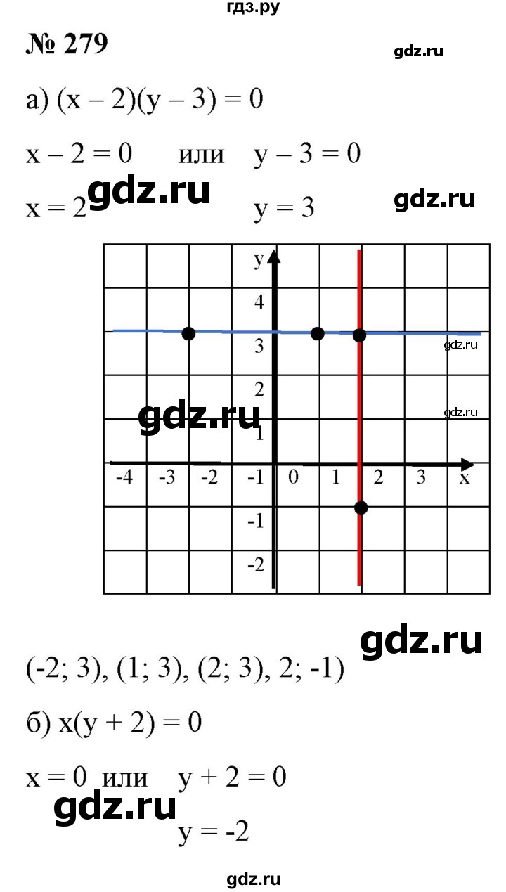 ГДЗ по алгебре 9 класс Бунимович   упражнение - 279, Решебник