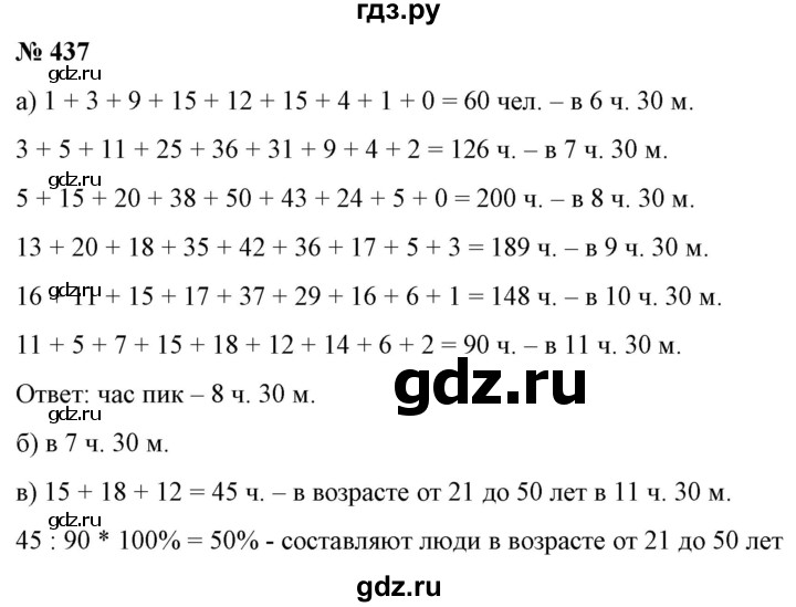 ГДЗ по алгебре 9 класс Бунимович   упражнение - 437, Решебник