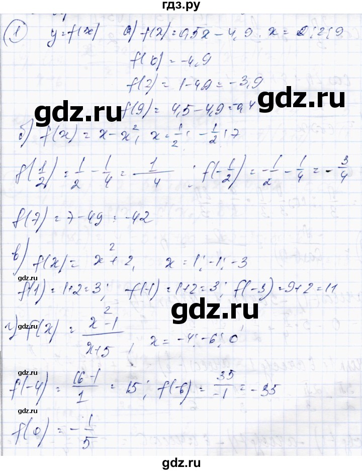 ГДЗ по алгебре 10 класс Абылкасымова   повторение курса 10 класса - 1, Решебник
