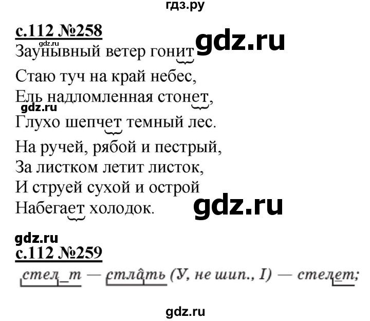 ГДЗ по русскому языку 3 класс Репкин   часть 2. страница - 112-113, Решебник №1