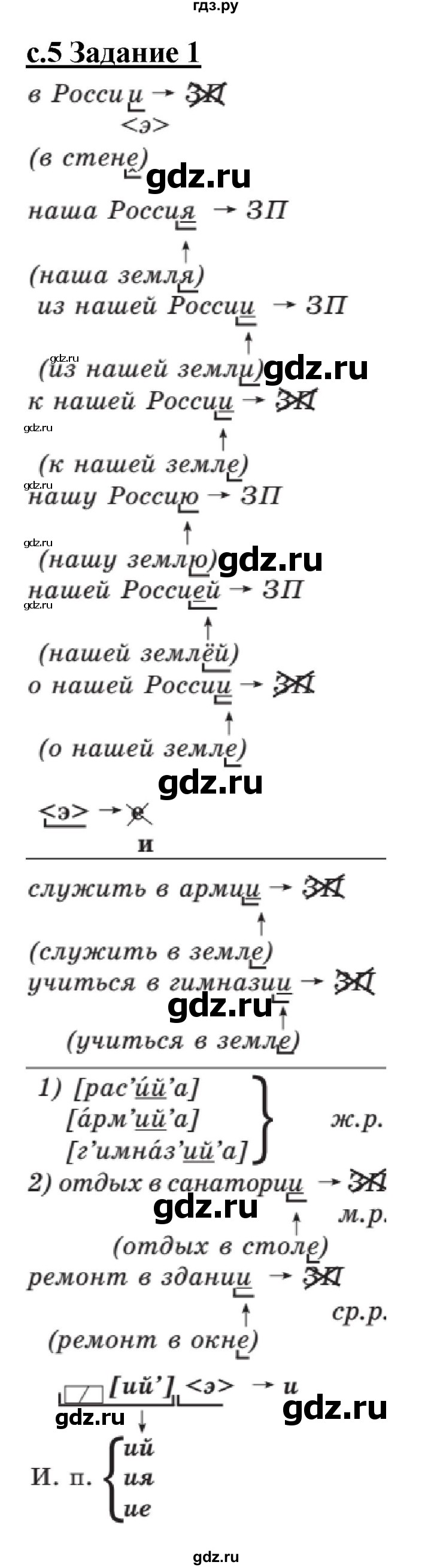 ГДЗ по русскому языку 3 класс Репкин   часть 2. страница - 5-6, Решебник №1