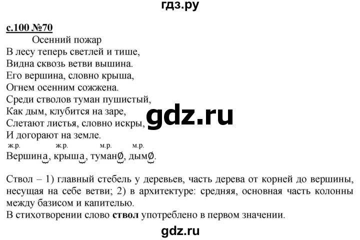 ГДЗ по русскому языку 3 класс Репкин   часть 1. страница - 100, Решебник №1