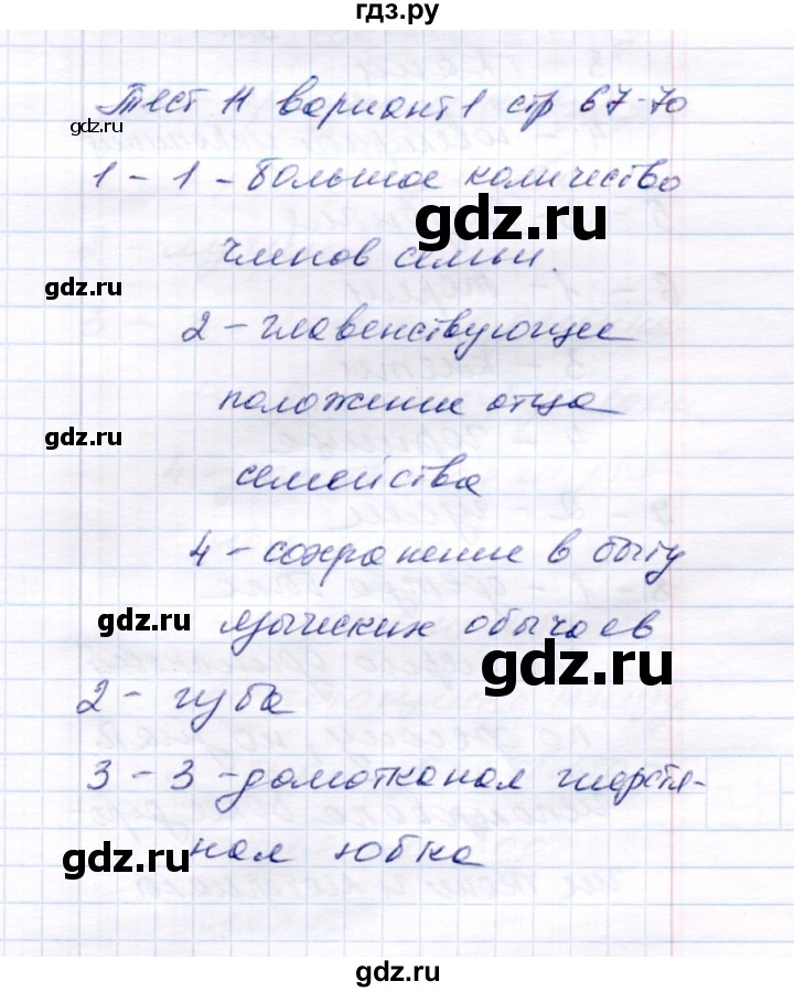 ГДЗ по истории 6 класс  Воробьева тесты История России (Арсентьев)  часть 1 / тест 11 (вариант) - 1, Решебник