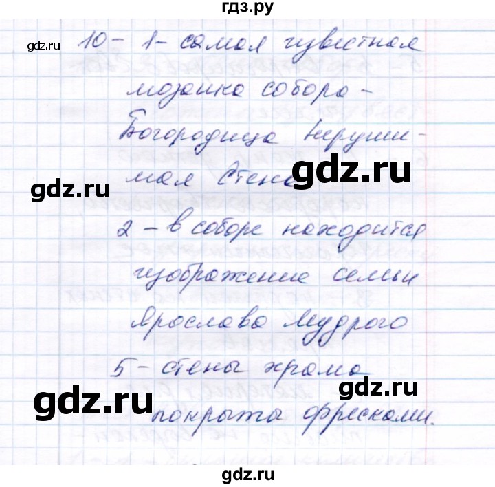 ГДЗ по истории 6 класс  Воробьева тесты История России (Арсентьев)  часть 1 / тест 10 (вариант) - 1, Решебник