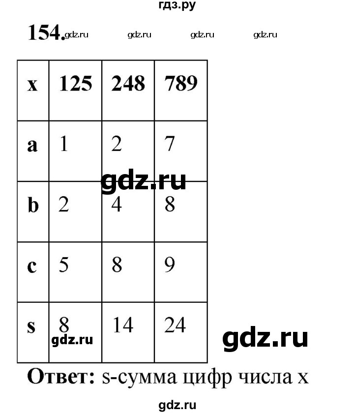 ГДЗ по информатике 8 класс Босова рабочая тетрадь  Базовый уровень упражнение - 154, Решебник 2023