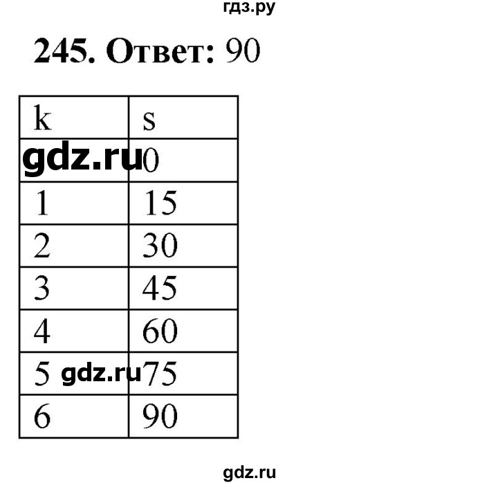 ГДЗ по информатике 8 класс Босова рабочая тетрадь  Базовый уровень упражнение - 245, Решебник 2023