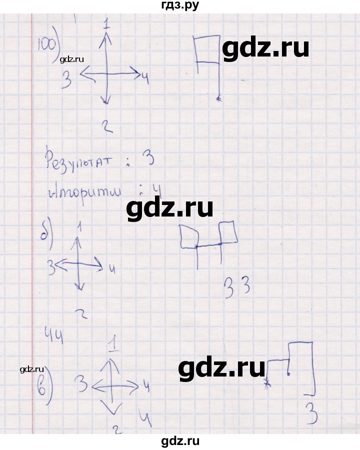 ГДЗ по информатике 8 класс Босова рабочая тетрадь  Базовый уровень упражнение - 100, Решебник 2017