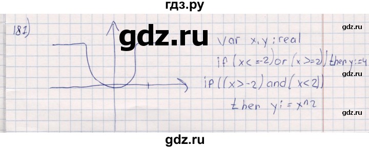 ГДЗ по информатике 8 класс Босова рабочая тетрадь  Базовый уровень упражнение - 187, Решебник 2017