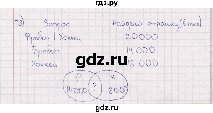 ГДЗ по информатике 8 класс Босова рабочая тетрадь  Базовый уровень упражнение - 78, Решебник 2017