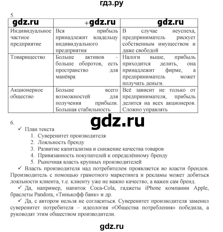 ГДЗ по обществознанию 8 класс Митькин рабочая тетрадь (Боголюбов)  страница - 87, Решебник 2017