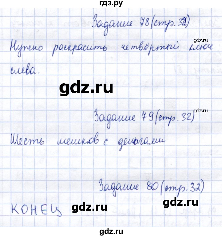 ГДЗ по информатике 2 класс Горячев   часть 1. страница - 32, Решебник