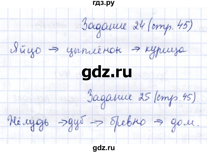 ГДЗ по информатике 2 класс Горячев   часть 1. страница - 45, Решебник