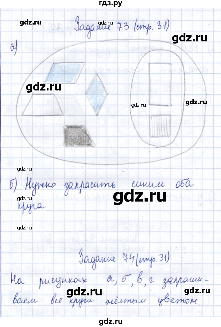 ГДЗ по информатике 2 класс Горячев   часть 2. страница - 31, Решебник