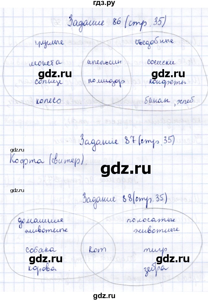 ГДЗ по информатике 2 класс Горячев   часть 2. страница - 35, Решебник