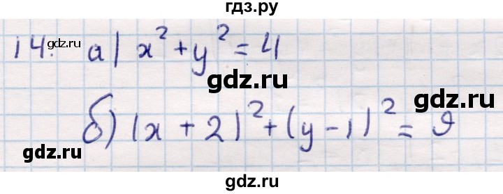ГДЗ по геометрии 9 класс Смирнов   повторение курса 8 класса / прямоугольная система координат на плоскости - 14, Решебник