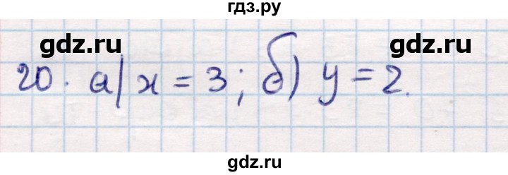 ГДЗ по геометрии 9 класс Смирнов   повторение курса 8 класса / прямоугольная система координат на плоскости - 20, Решебник