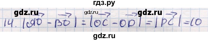 ГДЗ по геометрии 9 класс Смирнов   повторение курса 9 класса / векторы на плоскости - 14, Решебник