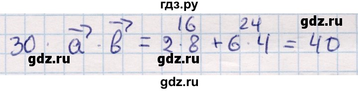ГДЗ по геометрии 9 класс Смирнов   повторение курса 9 класса / векторы на плоскости - 30, Решебник