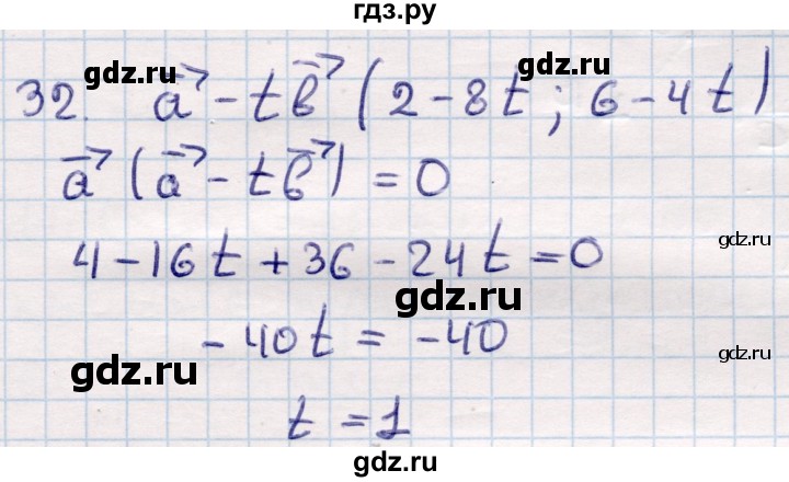 ГДЗ по геометрии 9 класс Смирнов   повторение курса 9 класса / векторы на плоскости - 32, Решебник