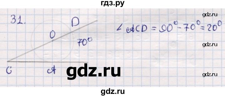ГДЗ по геометрии 9 класс Смирнов   повторение курса 9 класса / решение треугольников - 31, Решебник