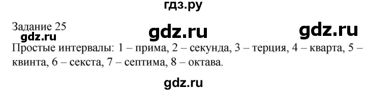 ГДЗ по музыке 5 класс Золина домашние задания  задание - 25, Решебник