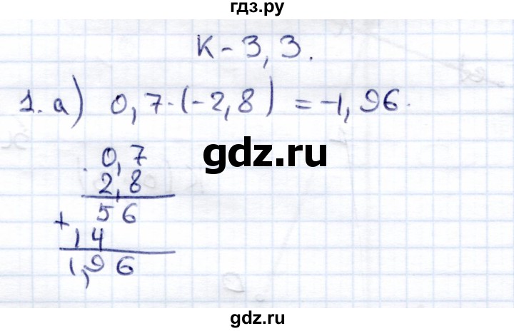ГДЗ по математике 6 класс Зубарева контрольные работы  тетрадь №1. страница - 36, Решебник