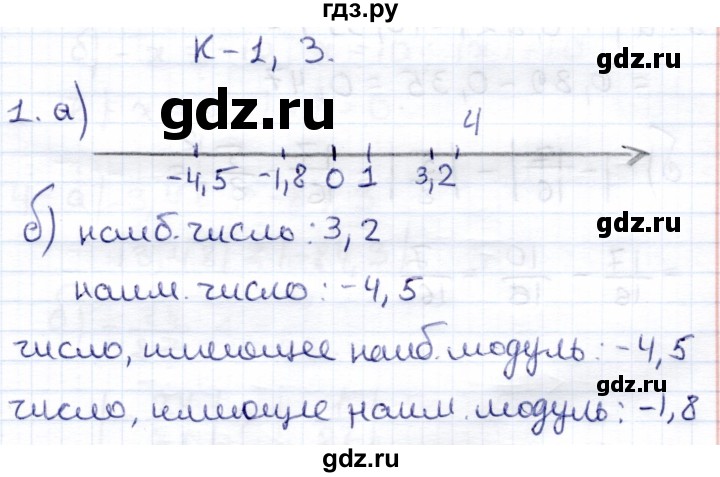 ГДЗ по математике 6 класс Зубарева контрольные работы  тетрадь №1. страница - 8, Решебник