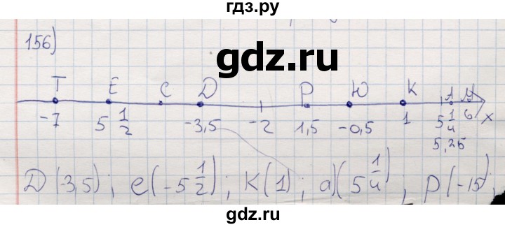 ГДЗ по математике 6 класс Беленкова рабочая тетрадь  упражнение - 156, Решебник