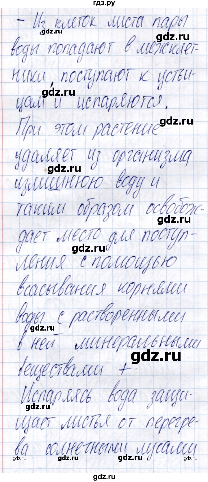 ГДЗ по биологии 6 класс Пономарева рабочая тетрадь  часть 1. страница - 59, Решебник